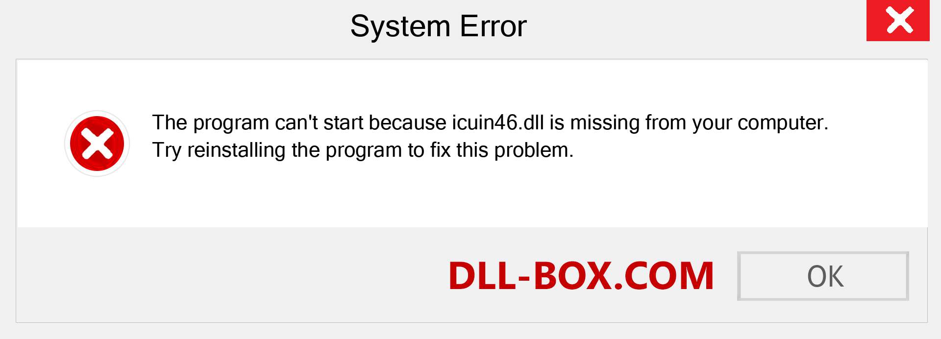  icuin46.dll file is missing?. Download for Windows 7, 8, 10 - Fix  icuin46 dll Missing Error on Windows, photos, images